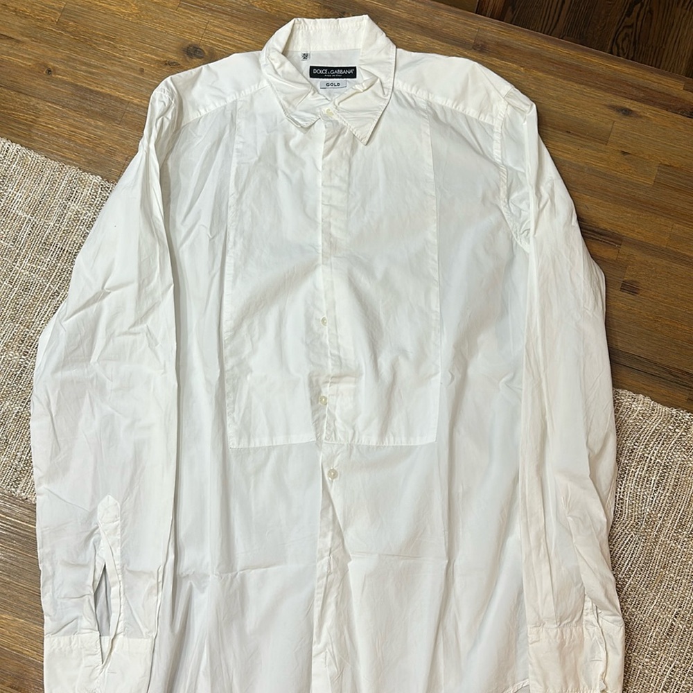 Dolce & Gabbana Gold Dress Shirt